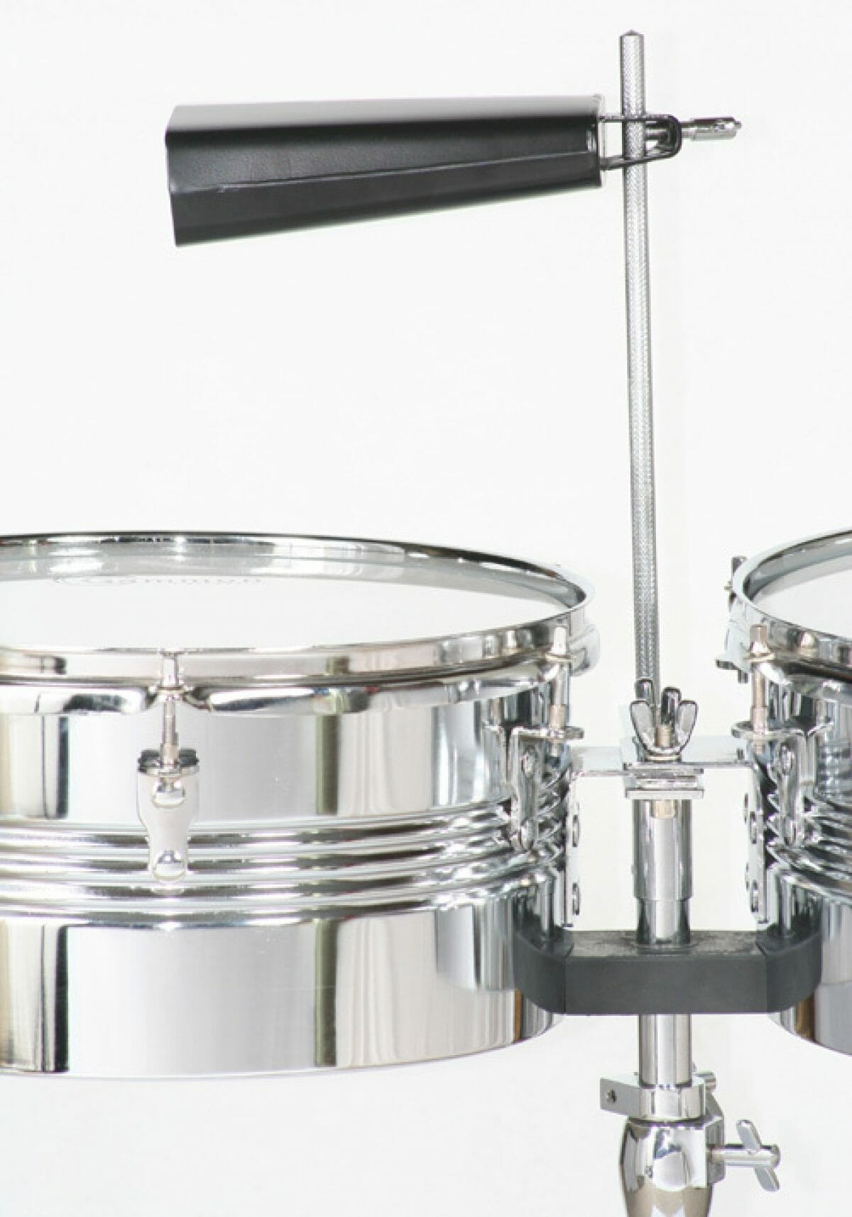 Timbales with Double Braced Stand Sticks and Cowbell Review Loud Beats