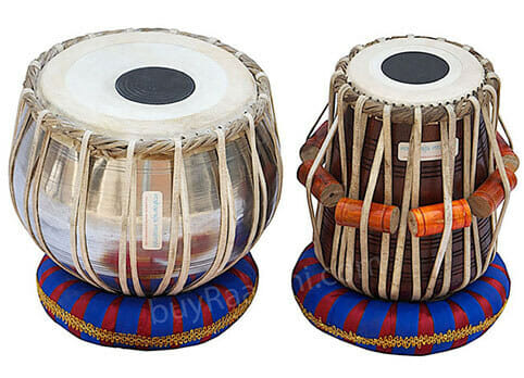 Student Tabla Set Hammer PDI-IB Cushions /& Cover Perfect Tablas for Students and Beginners on Budget Steel Bayan Indian Hand Drums Tabla Drums Dayan with Book MAHARAJA Basic Tabla Set
