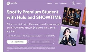 spotify student hulu activation