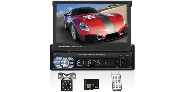 touchscreen car stereo with backup camera