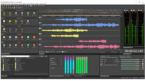 sony sound forge pro 11 recording window does not load