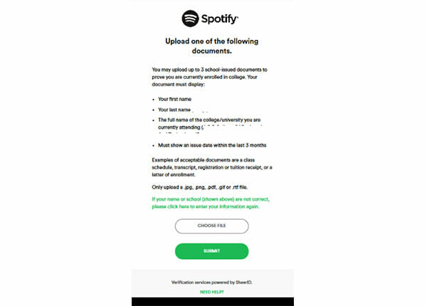 spotify student hulu login